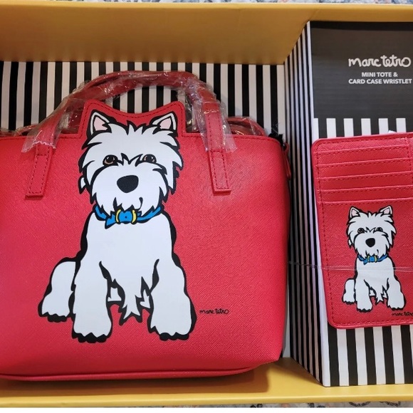 NWT, Marc Tetro Westie Tote Crossbody and Card Case Wristlet *****SOLD******** - Picture 2 of 7